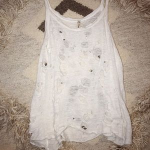 LF holey tank top
